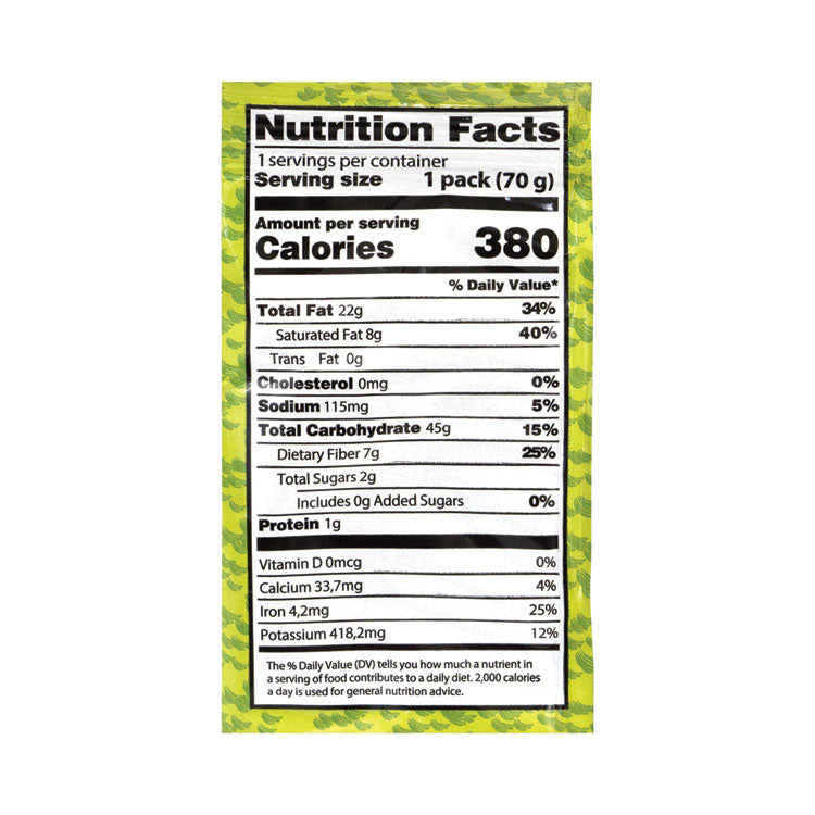 Platanitos Plantain Chips, 2.5 oz Pack, 30 Packs/Carton
