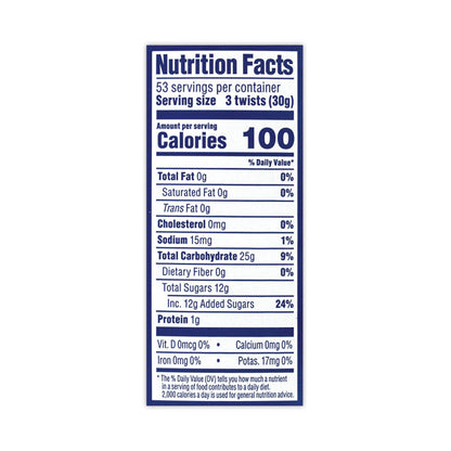 Original Red Twists, 3.5 lb Tub
