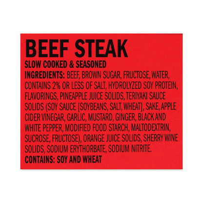 Teriyaki Beef Steak, 1 oz Pack, 12/Box