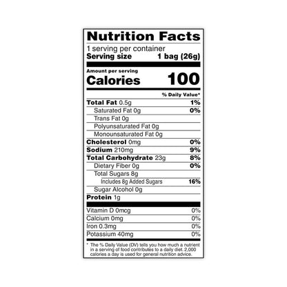 Rice Crisps, Caramel, 0.91 oz Bag, 60 Bags/Carton