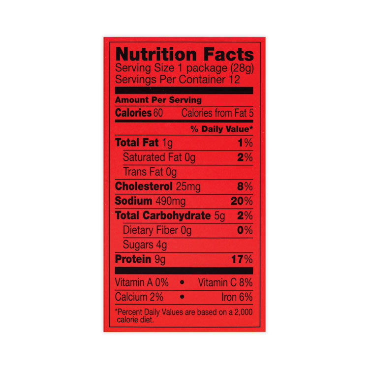 Teriyaki Beef Steak, 1 oz Pack, 12/Box