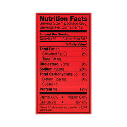 Teriyaki Beef Steak, 1 oz Pack, 12/Box