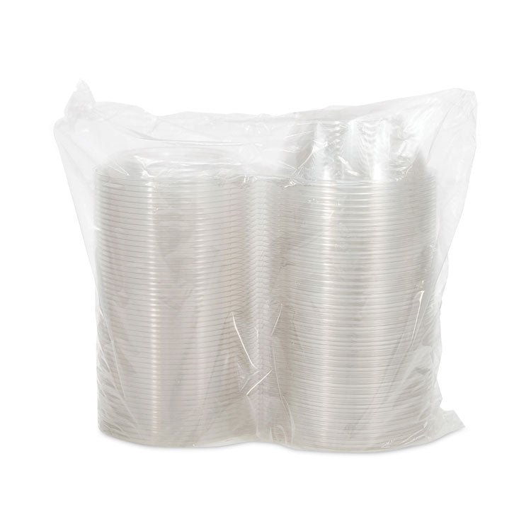 SafeSeal Tamper-Resistant, Tamper-Evident Bowls with Dome Lid, 24 oz, 7" Diameter x 3.1" h, Clear, Plastic, 150/Carton