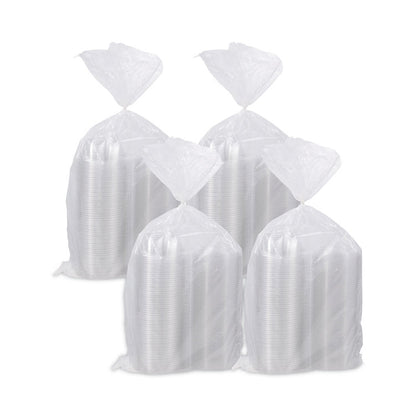 SafeSeal Tamper-Resistant, Tamper-Evident Bowls with Dome Lid, 12 oz, 5.5" Diameter x 2.6" h, Clear, Plastic, 240/Carton