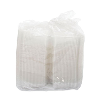 StayLock Clear Hinged Lid Containers, 50.2 oz, 6.8 x 13.4 x 2.6, Plastic, 200/Carton