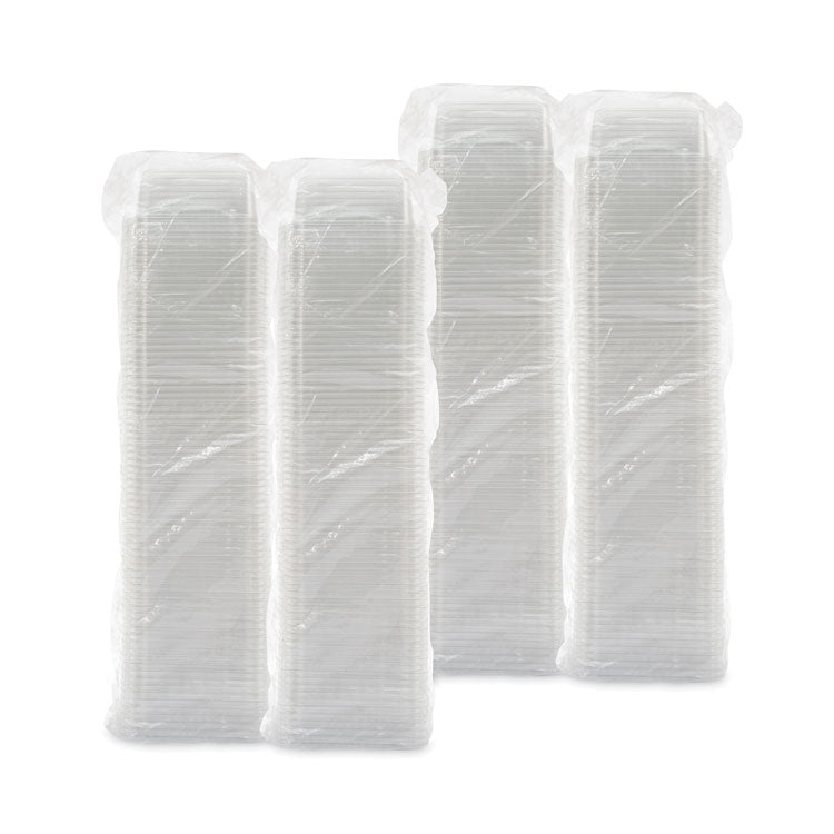 TamperGuard Snack Boxes, 32 oz, 6.3 x 6.3 x 2.6, Clear, Plastic, 300/Carton