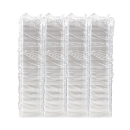 TamperGuard Snack Boxes, 24 oz, 6.3 x 6.3 x 2.1, Clear, Plastic, 300/Carton