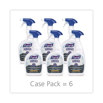 Professional Surface Disinfectant, Fresh Citrus Scent, 32 oz Spray Bottle, 6/Carton