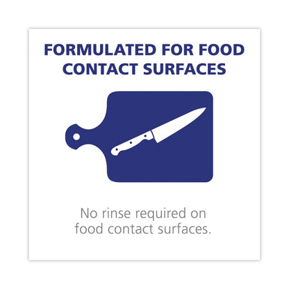 Foodservice Surface Sanitizer, Fragrance-Free, 32 oz Capped Bottle with Spray Trigger Included in Carton, 6/Carton