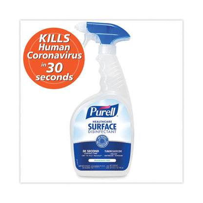 Healthcare Surface Disinfectant, Fragrance-Free, 32 oz Spray Bottle, 6/Carton
