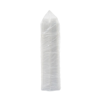 TamperGuard Snack Boxes, 3 Compartments, 6.3 x 6.3 x 2.1, Clear, Plastic, 300/Carton