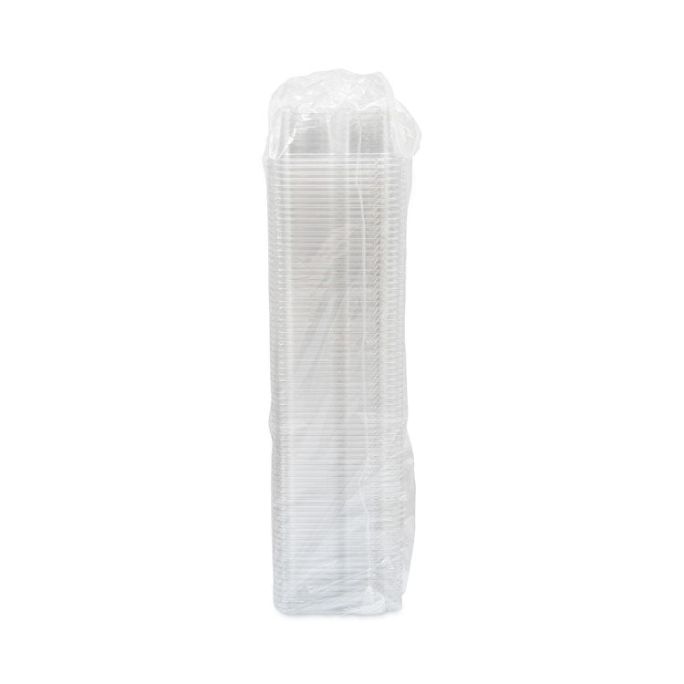 TamperGuard Snack Boxes, 3 Compartments, 6.3 x 6.3 x 2.6, Clear, Plastic, 300/Carton