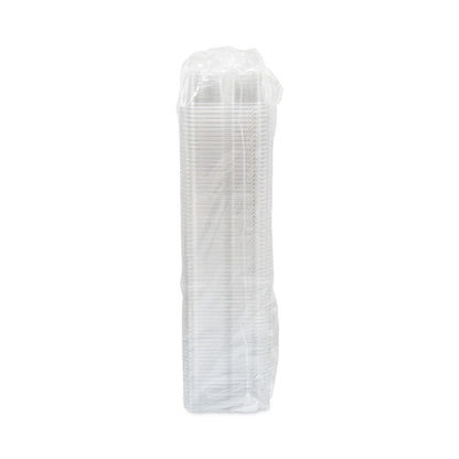 TamperGuard Snack Boxes, 3 Compartments, 6.3 x 6.3 x 2.6, Clear, Plastic, 300/Carton