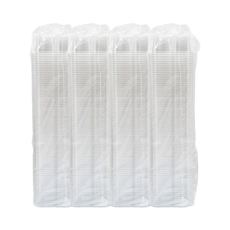 TamperGuard Snack Boxes, 3 Compartments, 6.3 x 6.3 x 2.6, Clear, Plastic, 300/Carton
