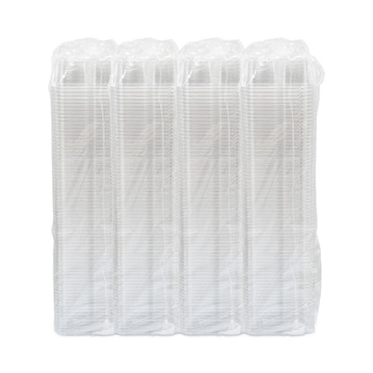 TamperGuard Snack Boxes, 3 Compartments, 6.3 x 6.3 x 2.6, Clear, Plastic, 300/Carton