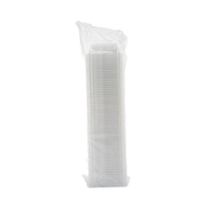 TamperGuard Snack Boxes, 2 Compartments, 6.3 x 6.3 x 2.1, Clear, Plastic, 300/Carton