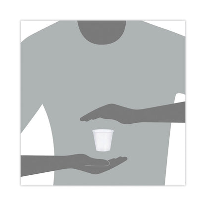 High-Impact Polystyrene Cold Cups, 3.5 oz, Plastic, Translucent, 100/Pack