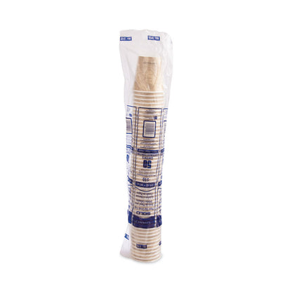Mistique Hot Paper Cups, 10 oz, Brown, 1,000/Carton