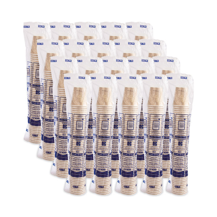 Mistique Hot Paper Cups, 10 oz, Brown, 1,000/Carton