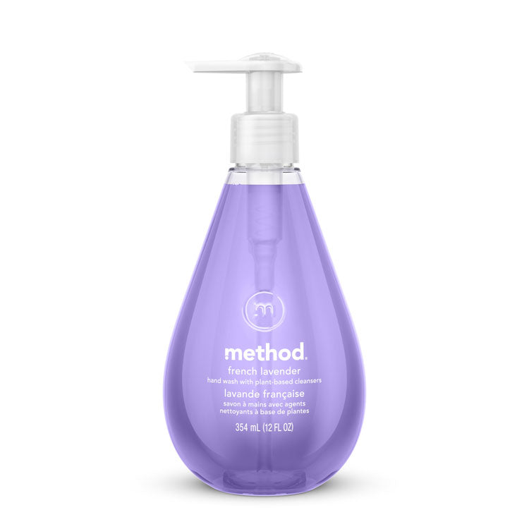 Gel Hand Wash, French Lavender Scent, 12 oz