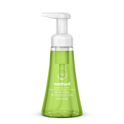 Foaming Hand Wash, Green Tea and Aloe Scent, 10 oz
