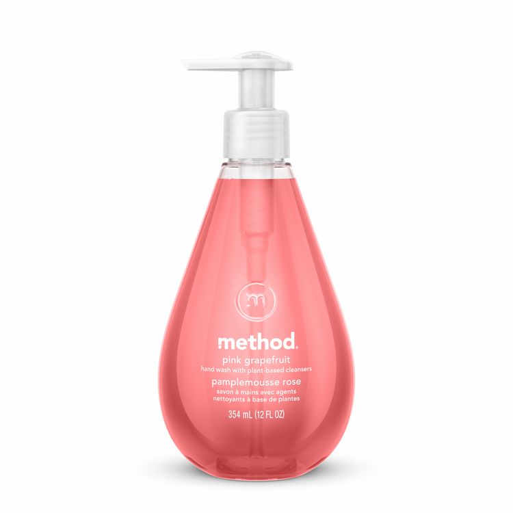 Gel Hand Wash, Pink Grapefruit Scent, 12 oz, 6/Carton
