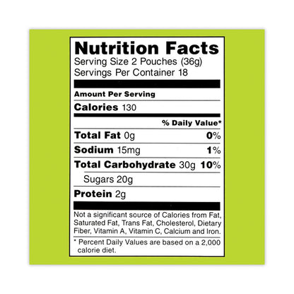 SpongeBob Squarepants Giant Krabby Patties Gummy Candy, 0.63 oz Pack, 36/Carton