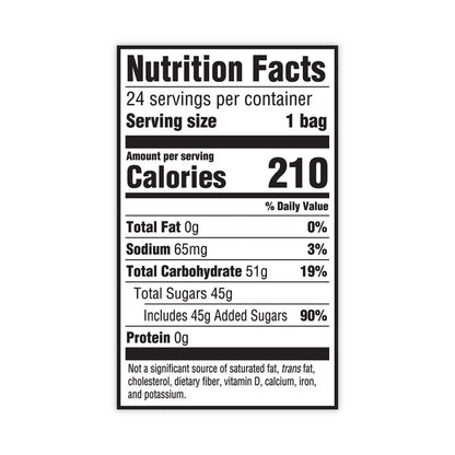 Chewy Candy, Watermelon, 2 oz Bags, 24/Carton