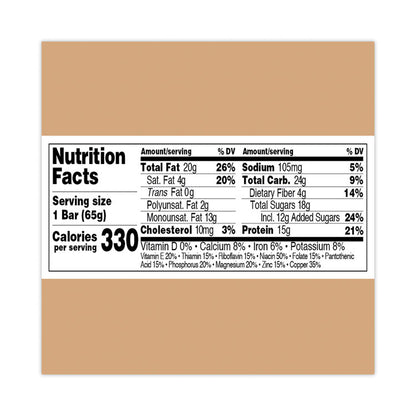 Refrigerated Protein Bar, Dark Chocolate Peanut Butter with Sea Salt, 2.3 oz Bar, 16/Carton