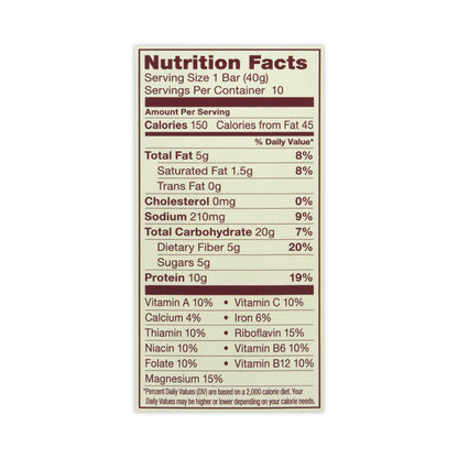 High Protein Bars, Salted Caramel, 1.41 oz Bar, 10 Bars/Carton
