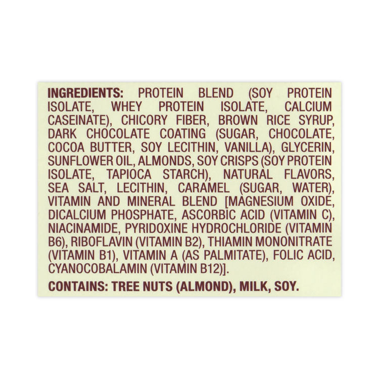 High Protein Bars, Salted Caramel, 1.41 oz Bar, 10 Bars/Carton