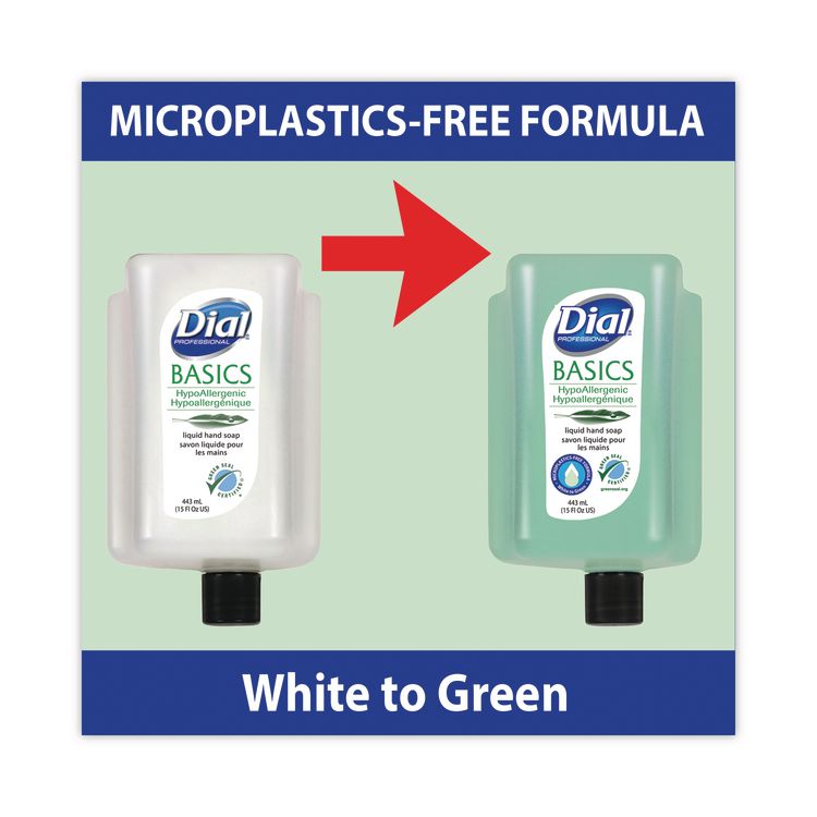 Basics MP Free Liquid Hand Soap Refill for Versa Dispenser, Unscented, 15 oz, 6/Carton