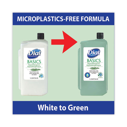 Basics MP Free Liquid Hand Soap Refill, Unscented, 1 L, 8/Carton