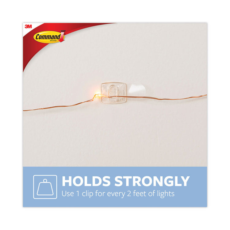 Clear Decorating Clips, Plastic, Supports 0.15 lb, 40/Pack