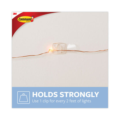 Clear Decorating Clips, Plastic, Supports 0.15 lb, 40/Pack