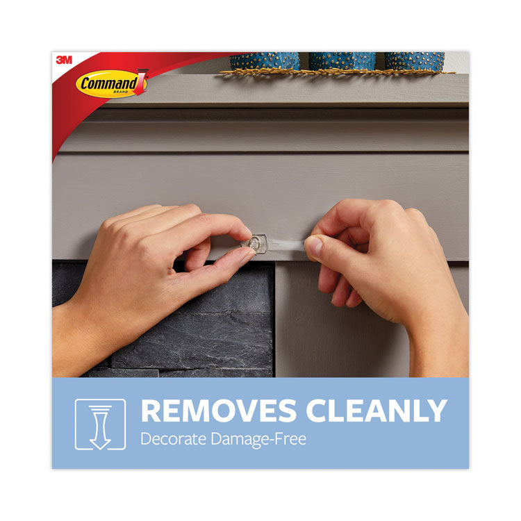 Clear Decorating Clips, Plastic, Supports 0.15 lb, 40/Pack