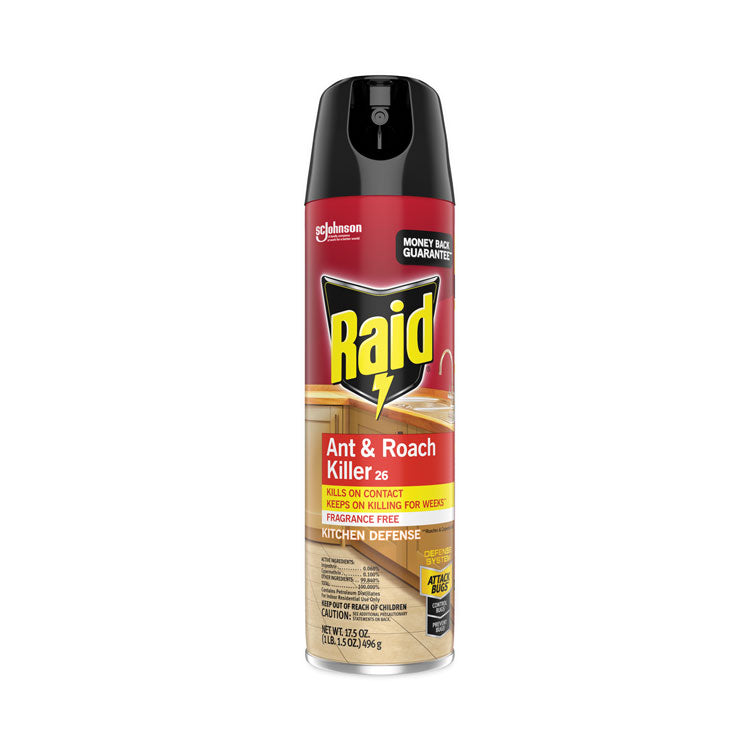 Ant and Roach Killer, 17.5 oz Aerosol Spray, Fragrance-Free, 12/Carton