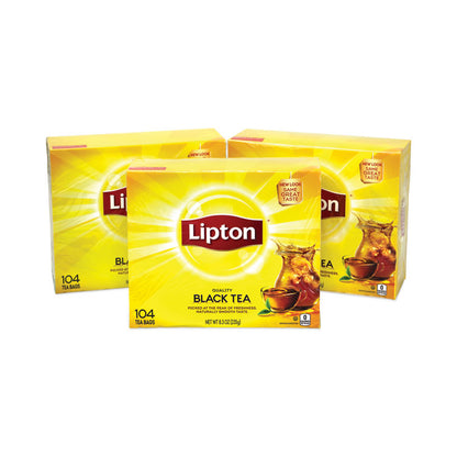 Tea Bags, Black, 0.07 oz Bags, 312 Bags/Carton