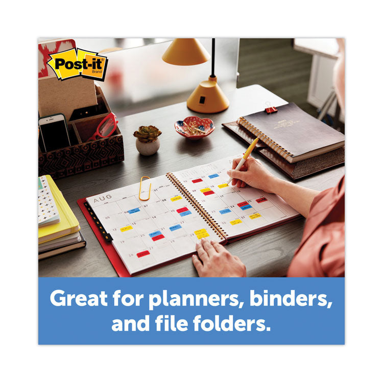 Plain Solid Color Tabs Value Pack, (66) 1/5-Cut 1" Wide, (48) 1/3-Cut 2" Wide, Assorted Colors and Sizes, 114/Pack