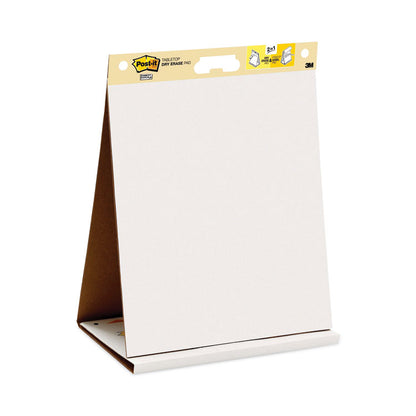 Pad Plus Self-Stick Tabletop Easel Pad with Dry Erase Board, Unruled, (20) White 20 x 23 Sheets