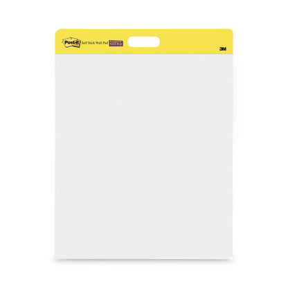 Self-Stick Wall Pad, Unruled, (20) White 20 x 23 Sheets, 4/Carton