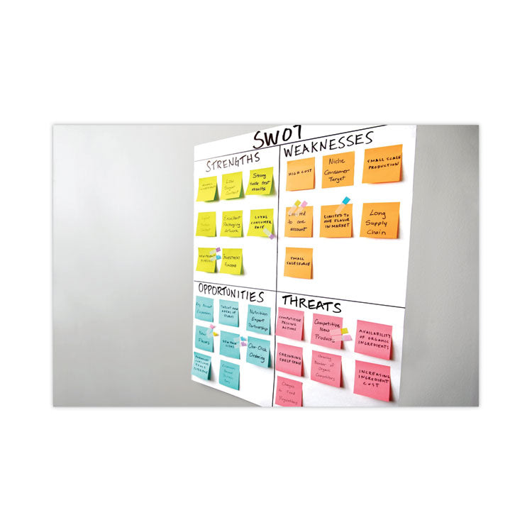 Self-Stick Wall Pad, Unruled, (20) White 20 x 23 Sheets, 4/Carton