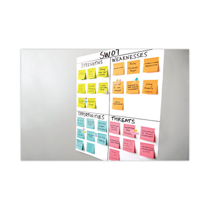Self-Stick Wall Pad, Unruled, (20) White 20 x 23 Sheets, 4/Carton