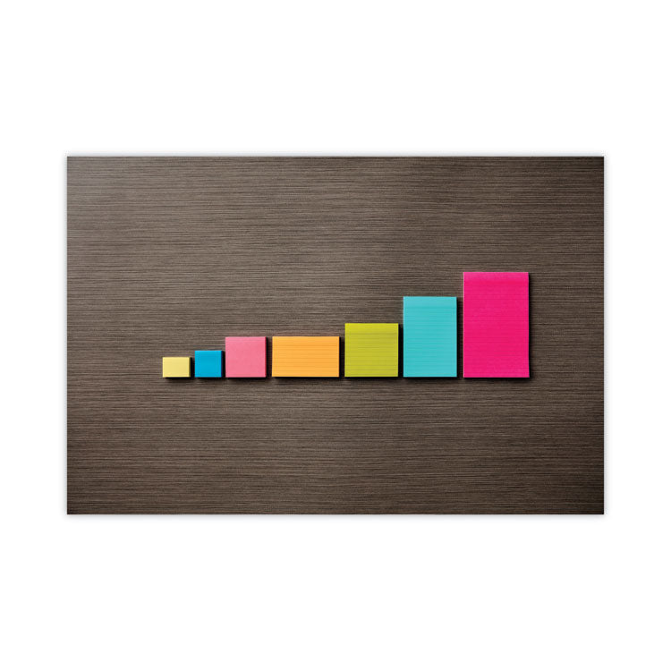 Original Pads in Poptimistic Collection Colors, 3" x 5", 100 Sheets/Pad, 5 Pads/Pack