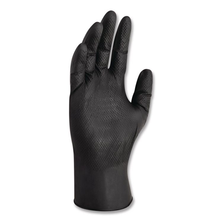 G10 Kraken Grip Nitrile Gloves, Small, 6 mil Thick, 9.5" Long, Black, 100/Box, 10 Boxes/Carton