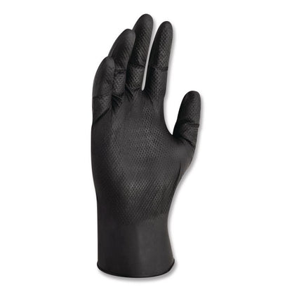 G10 Kraken Grip Nitrile Gloves, Small, 6 mil Thick, 9.5" Long, Black, 100/Box, 10 Boxes/Carton
