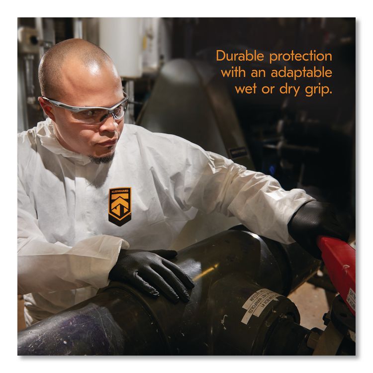 G10 Kraken Grip Nitrile Gloves, Small, 6 mil Thick, 9.5" Long, Black, 100/Box, 10 Boxes/Carton