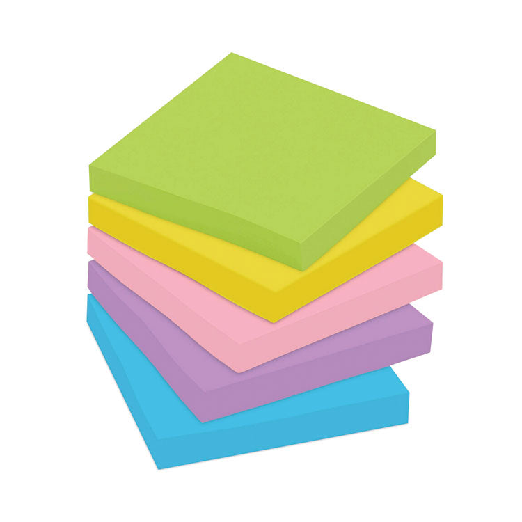 Original Pads in Floral Fantasy Collection Colors, 3" x 3", Cabinet Pack, 100 Sheets/Pad, 18 Pads/Pack