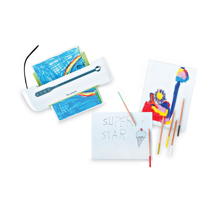 Self-Sealing Laminating Pouches, 9.5 mil, 9" x 11.5", Gloss Clear, 25/Pack