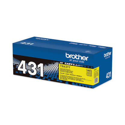 TN431Y Toner, 1,800 Page-Yield, Yellow